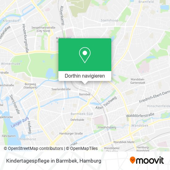 Kindertagespflege in Barmbek Karte