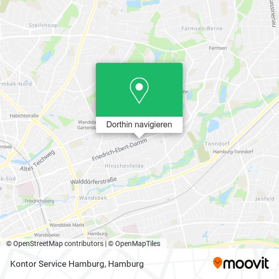 Kontor Service Hamburg Karte