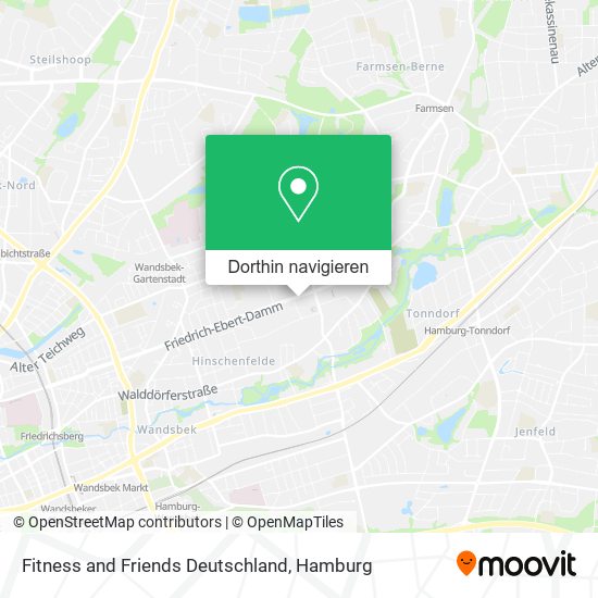 Fitness and Friends Deutschland Karte