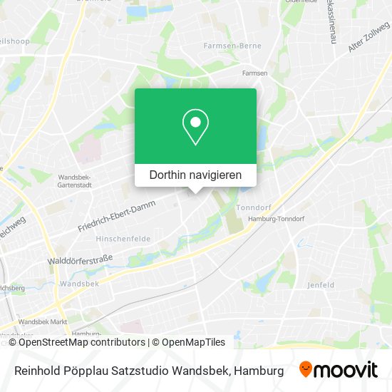 Reinhold Pöpplau Satzstudio Wandsbek Karte