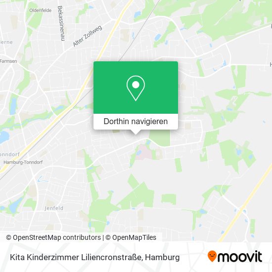 Kita Kinderzimmer Liliencronstraße Karte