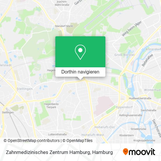 Zahnmedizinisches Zentrum Hamburg Karte