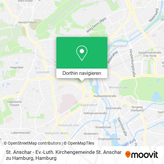 St. Anschar - Ev.-Luth. Kirchengemeinde St. Anschar zu Hamburg Karte