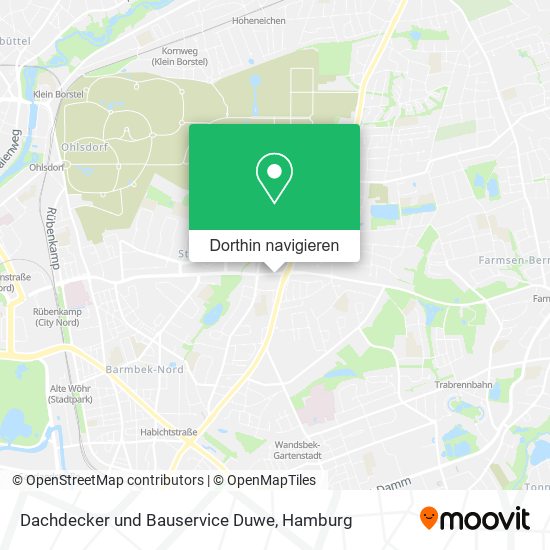 Dachdecker und Bauservice Duwe Karte