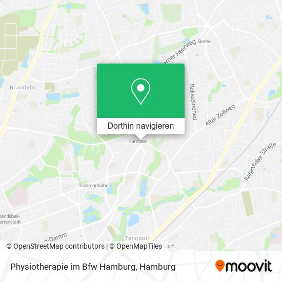 Physiotherapie im Bfw Hamburg Karte