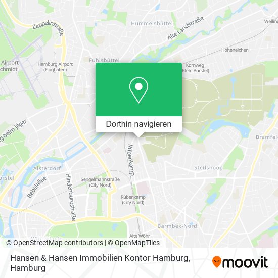 Hansen & Hansen Immobilien Kontor Hamburg Karte