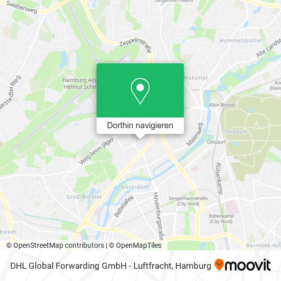 DHL Global Forwarding GmbH - Luftfracht Karte