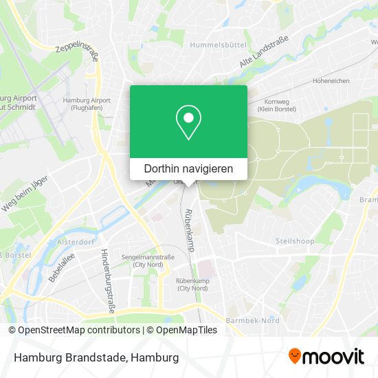 Hamburg Brandstade Karte