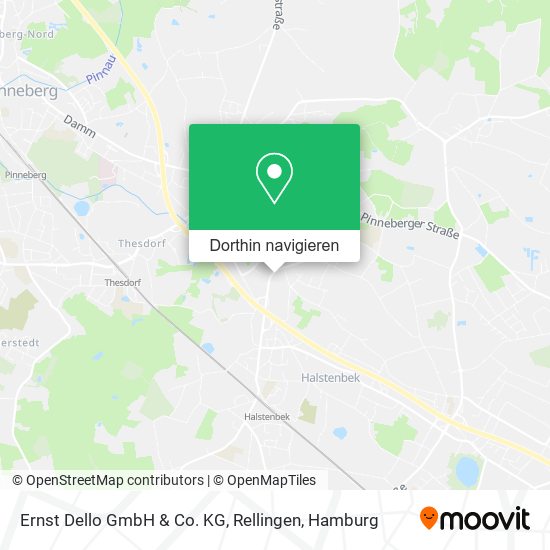 Ernst Dello GmbH & Co. KG, Rellingen Karte