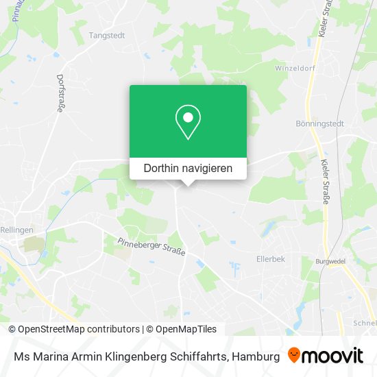 Ms Marina Armin Klingenberg Schiffahrts Karte