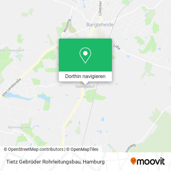 Tietz Gebrüder Rohrleitungsbau Karte