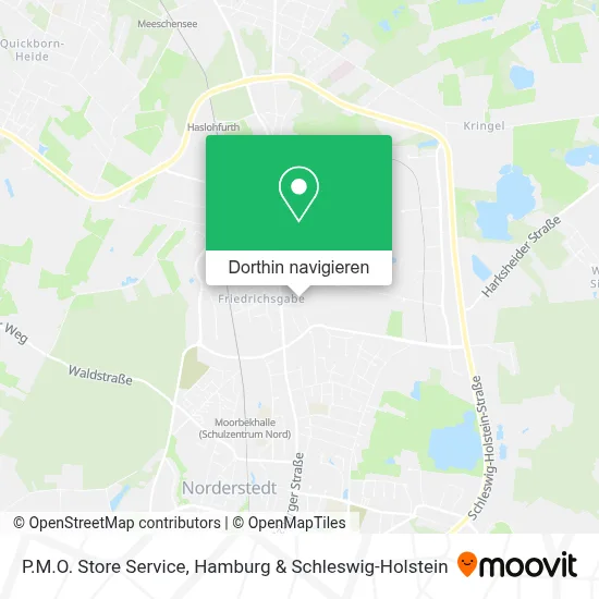 P.M.O. Store Service Karte