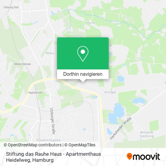 Stiftung das Rauhe Haus - Apartmenthaus Heidelweg Karte