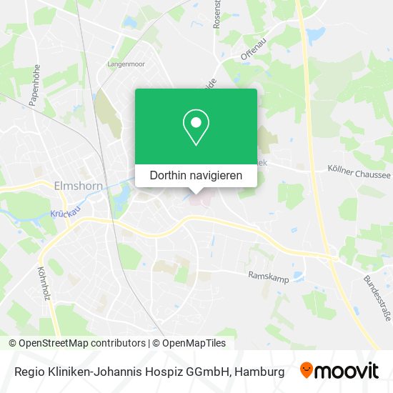 Regio Kliniken-Johannis Hospiz GGmbH Karte