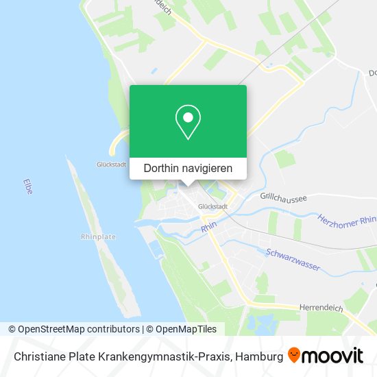 Christiane Plate Krankengymnastik-Praxis Karte