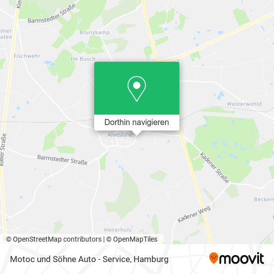 Motoc und Söhne Auto - Service Karte