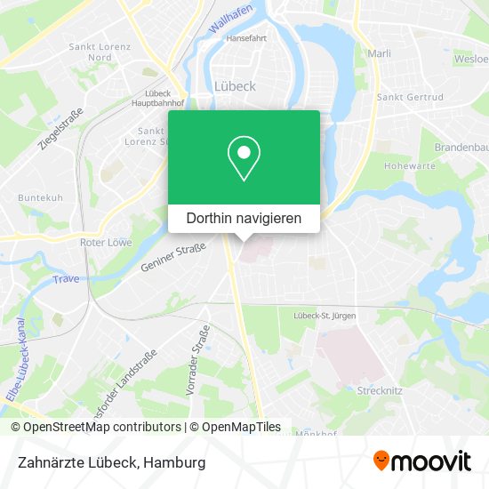 Zahnärzte Lübeck Karte