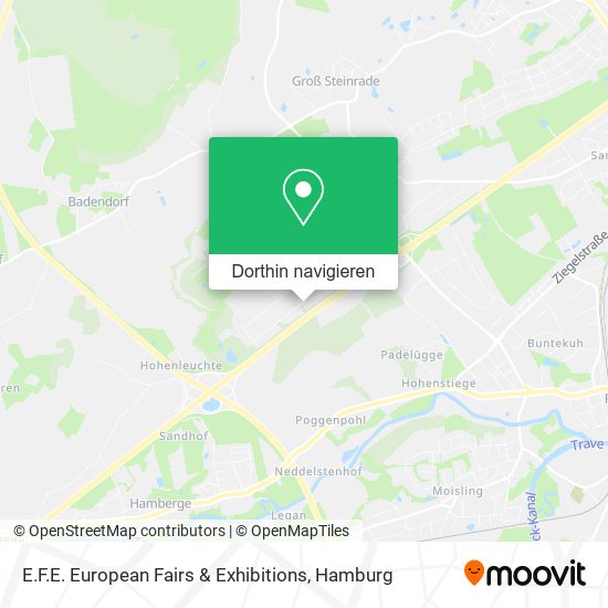 E.F.E. European Fairs & Exhibitions Karte