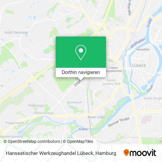 Hanseatischer Werkzeughandel Lübeck Karte