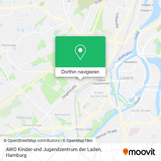 AWO Kinder-und Jugendzentrum der Laden Karte