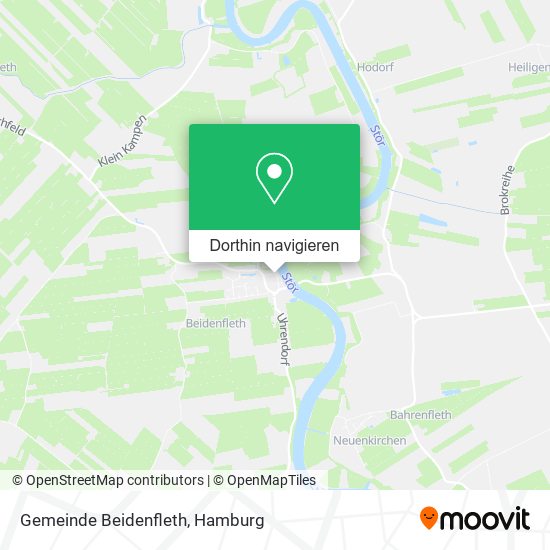 Gemeinde Beidenfleth Karte