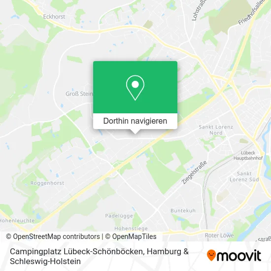 Campingplatz Lübeck-Schönböcken Karte