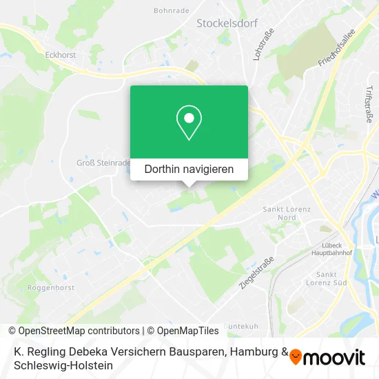 K. Regling Debeka Versichern Bausparen Karte