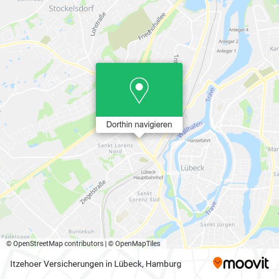 Itzehoer Versicherungen in Lübeck Karte