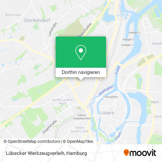 Lübecker Werkzeugverleih Karte