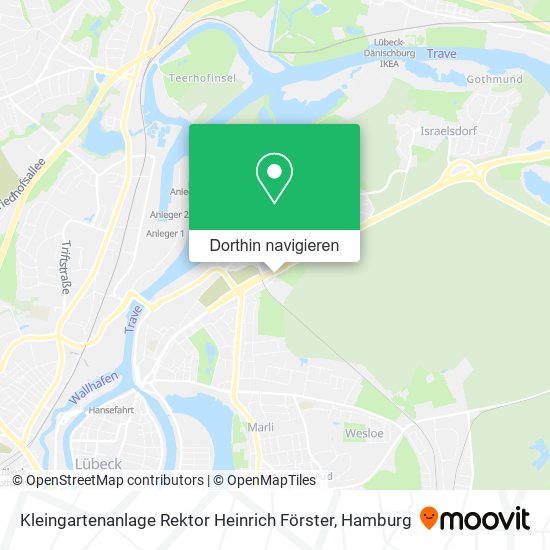 Kleingartenanlage Rektor Heinrich Förster Karte