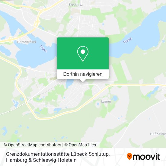 Grenzdokumentationsstätte Lübeck-Schlutup Karte