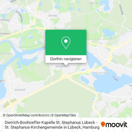 Dietrich-Bonhoeffer-Kapelle St. Stephanus Lübeck - St. Stephanus-Kirchengemeinde in Lübeck Karte