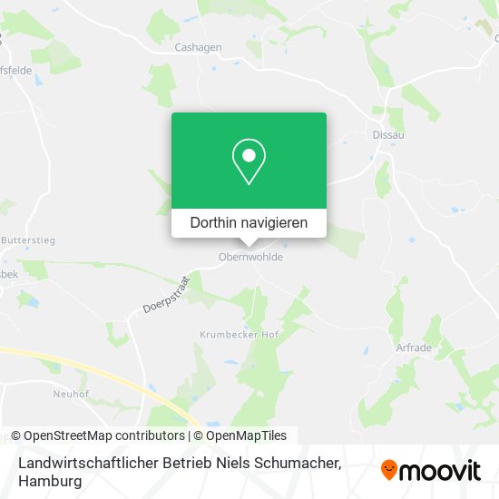 Landwirtschaftlicher Betrieb Niels Schumacher Karte