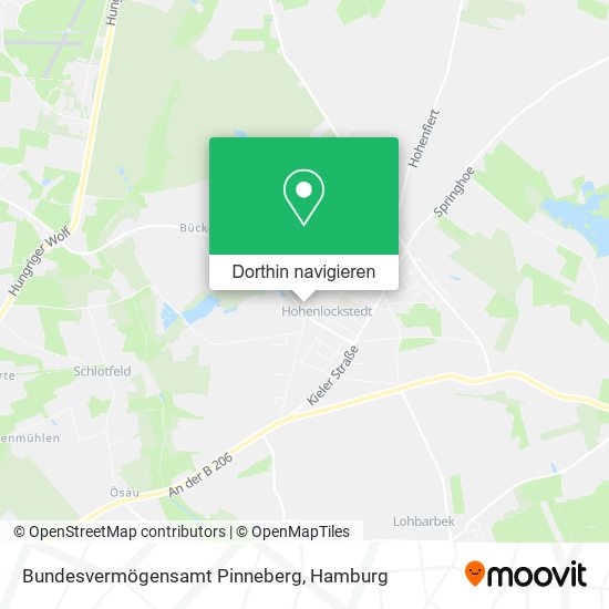 Bundesvermögensamt Pinneberg Karte