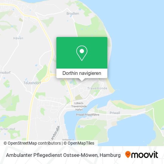 Ambulanter Pflegedienst Ostsee-Möwen Karte