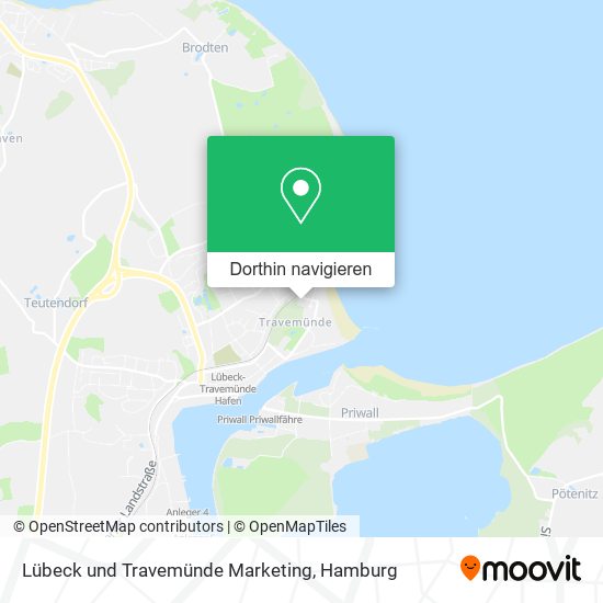 Lübeck und Travemünde Marketing Karte