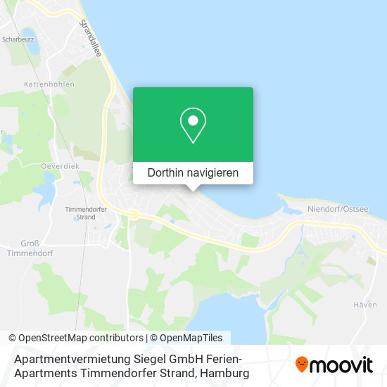 Apartmentvermietung Siegel GmbH Ferien-Apartments Timmendorfer Strand Karte