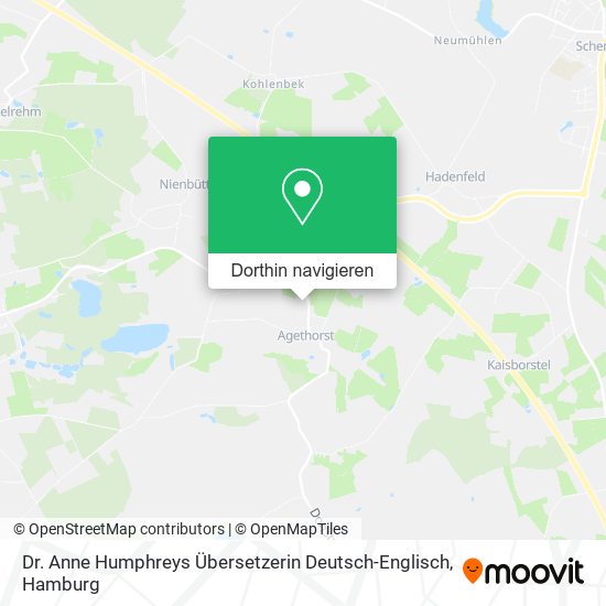 Dr. Anne Humphreys Übersetzerin Deutsch-Englisch Karte