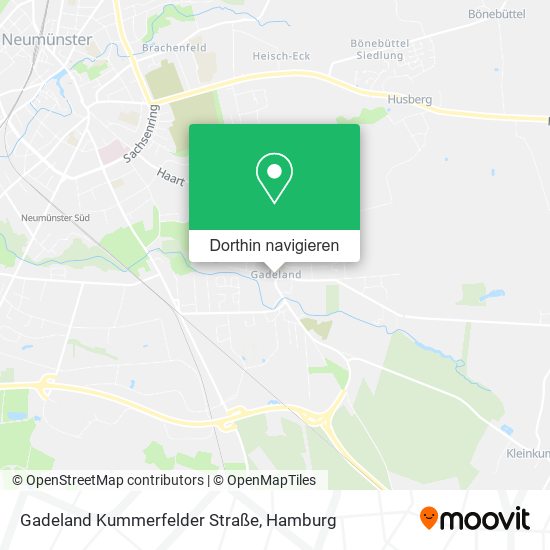 Gadeland Kummerfelder Straße Karte