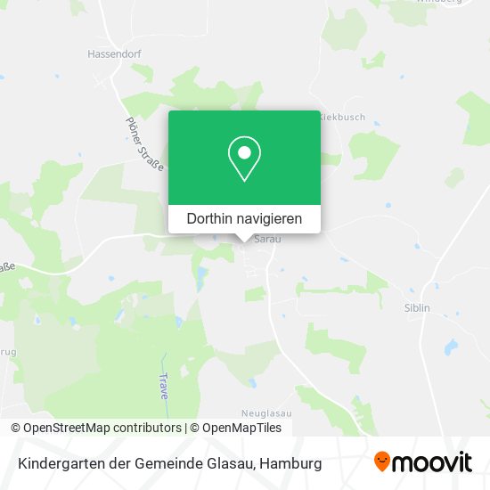 Kindergarten der Gemeinde Glasau Karte