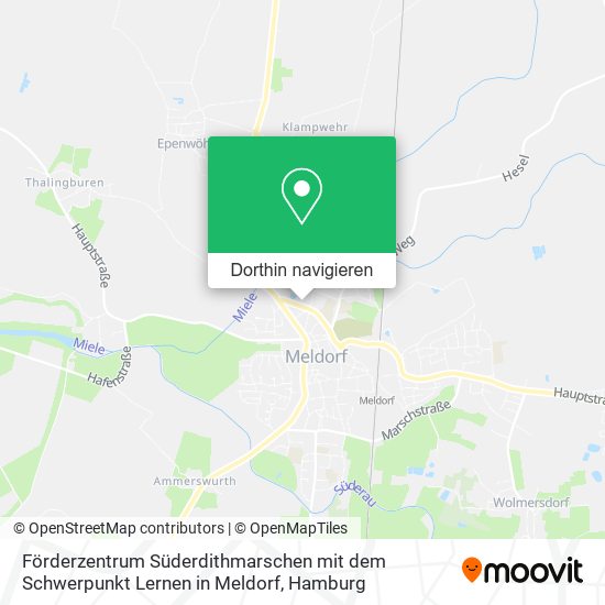 Förderzentrum Süderdithmarschen mit dem Schwerpunkt Lernen in Meldorf Karte