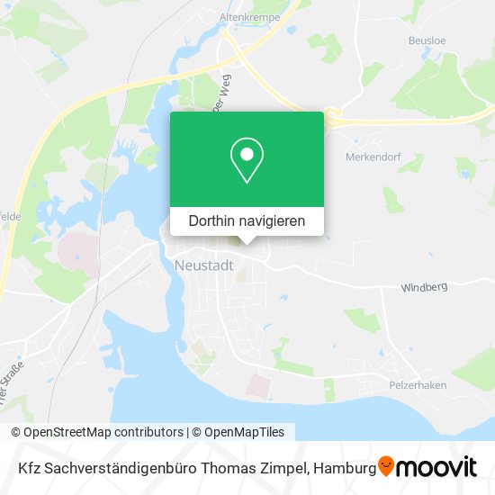 Kfz Sachverständigenbüro Thomas Zimpel Karte