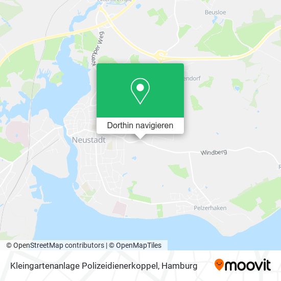 Kleingartenanlage Polizeidienerkoppel Karte