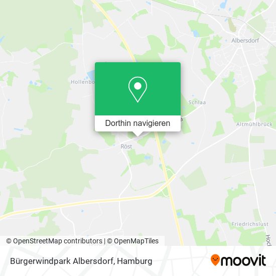 Bürgerwindpark Albersdorf Karte