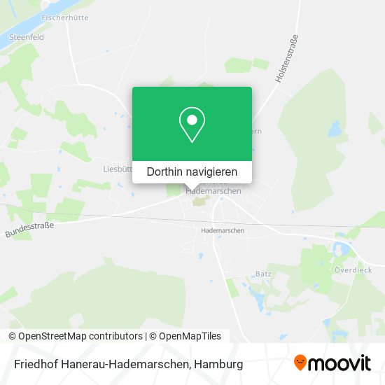 Friedhof Hanerau-Hademarschen Karte