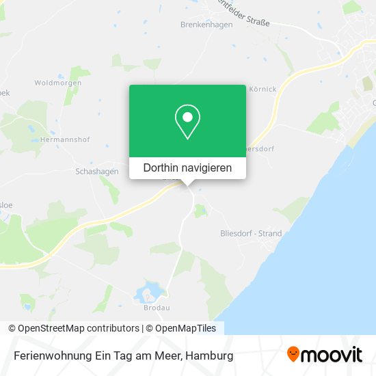 Ferienwohnung Ein Tag am Meer Karte