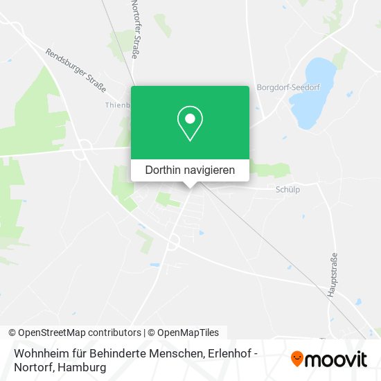 Wohnheim für Behinderte Menschen, Erlenhof - Nortorf Karte