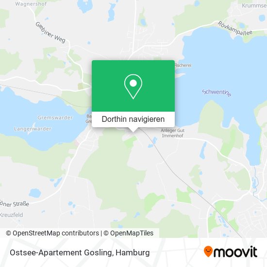 Ostsee-Apartement Gosling Karte