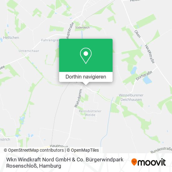 Wkn Windkraft Nord GmbH & Co. Bürgerwindpark Rosenschloß Karte