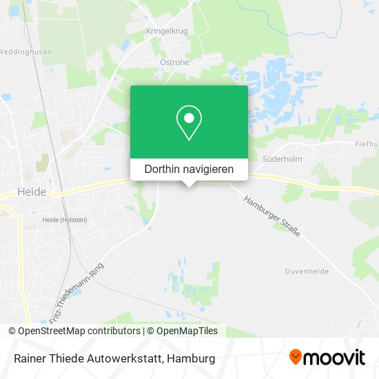 Rainer Thiede Autowerkstatt Karte